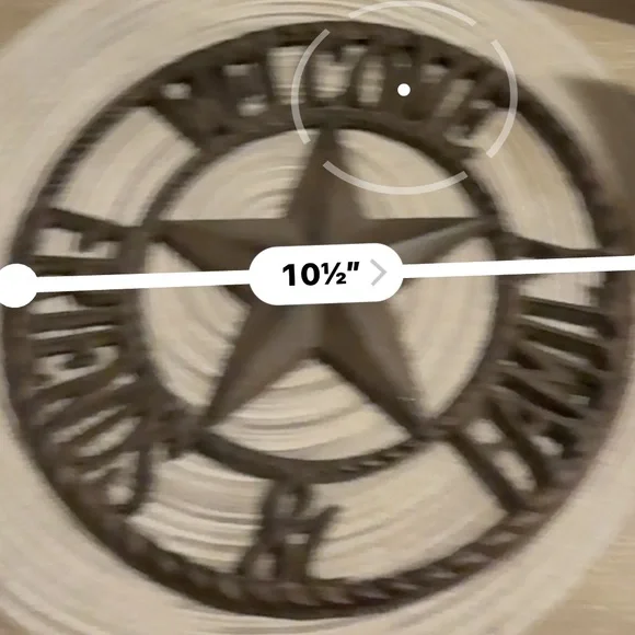 Vintage Antique Style Welcome Friends & Family Cast Iron Texas Star Wall Plaque - Picture 3 of 3